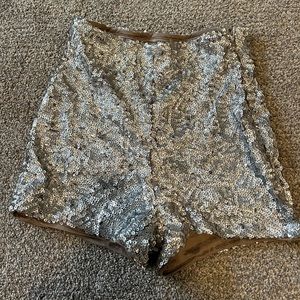 Sequin shorts